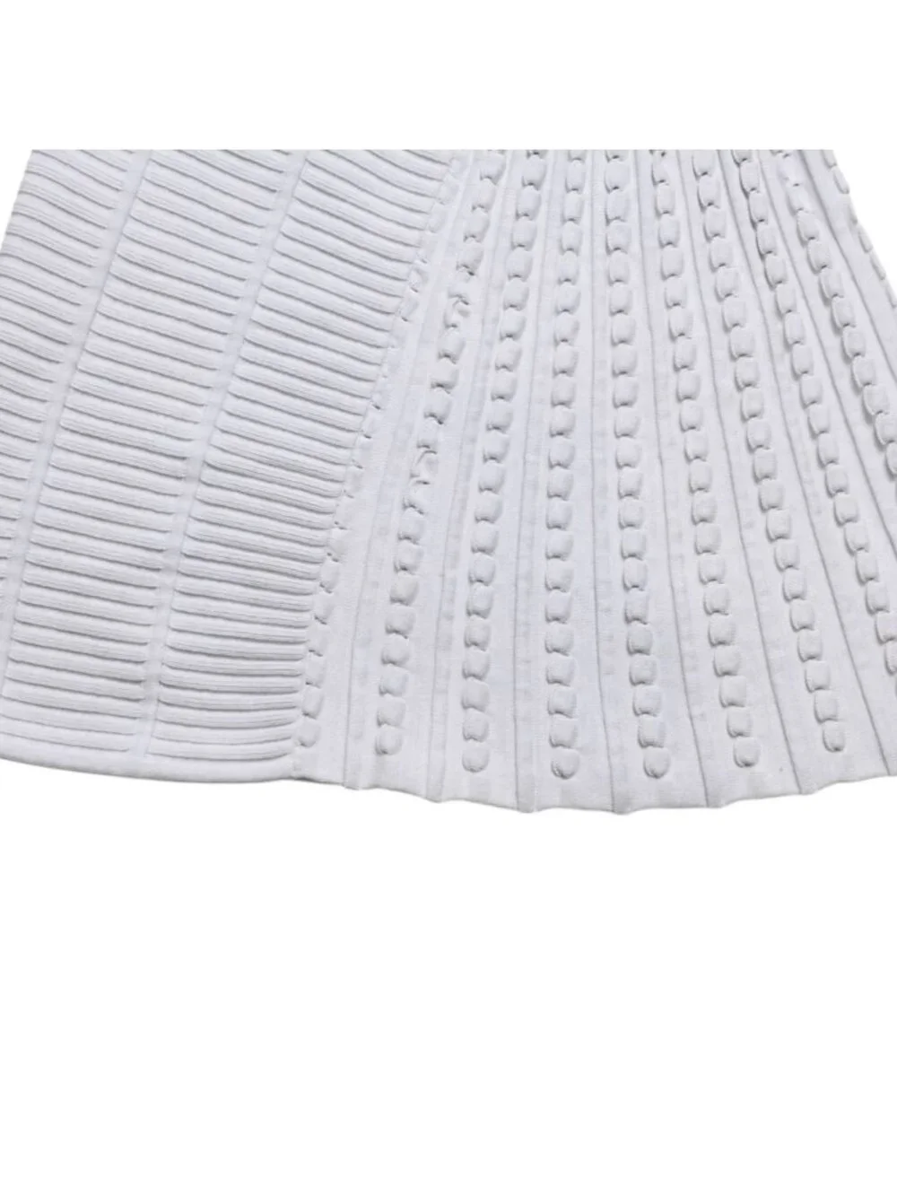 Chanel Ecru Fringe Dress Cotton White